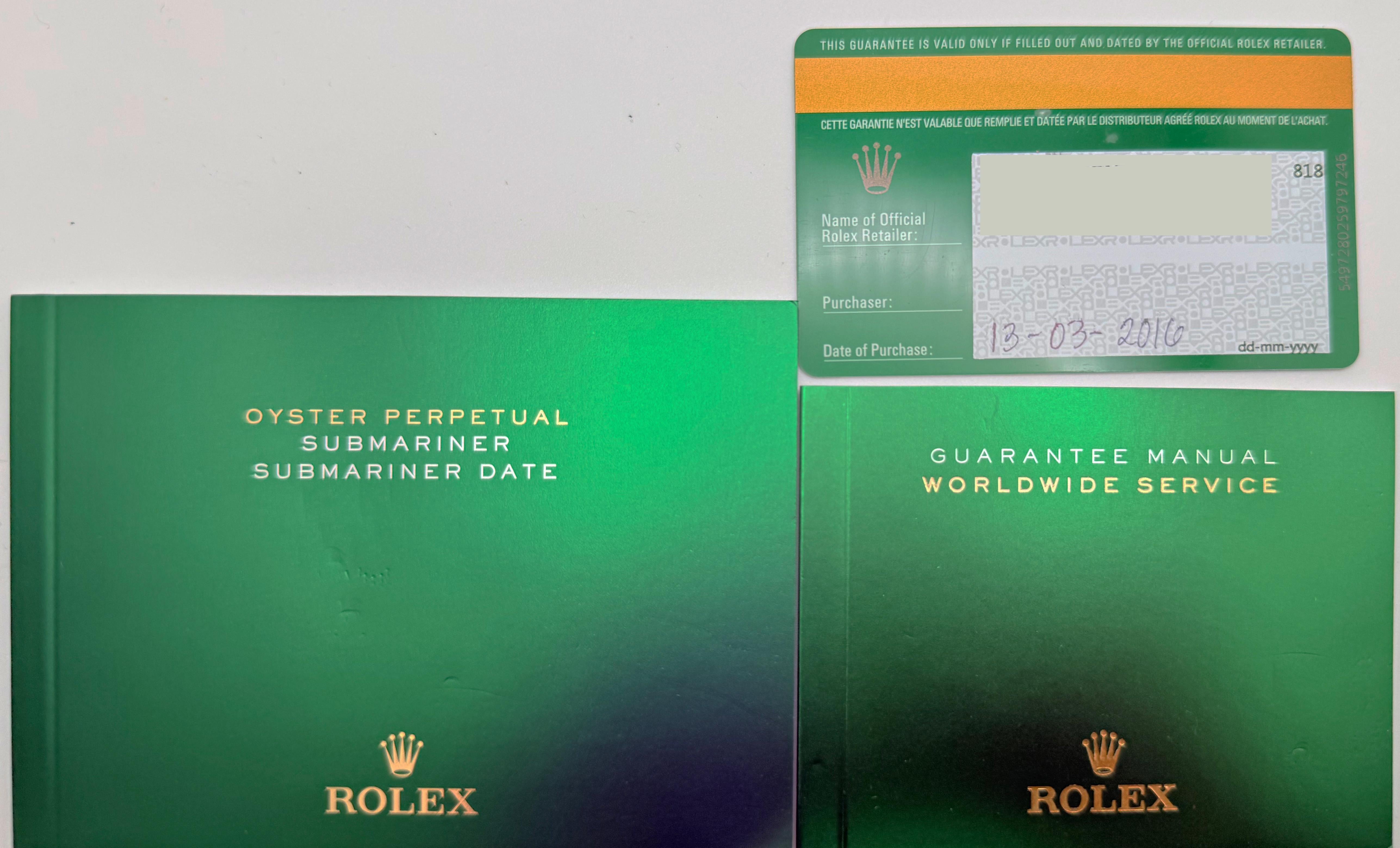 Rolex Submariner Bluesy 116613LB 40mm blau Keramik 18K Gold Stahl Box Papiere 12