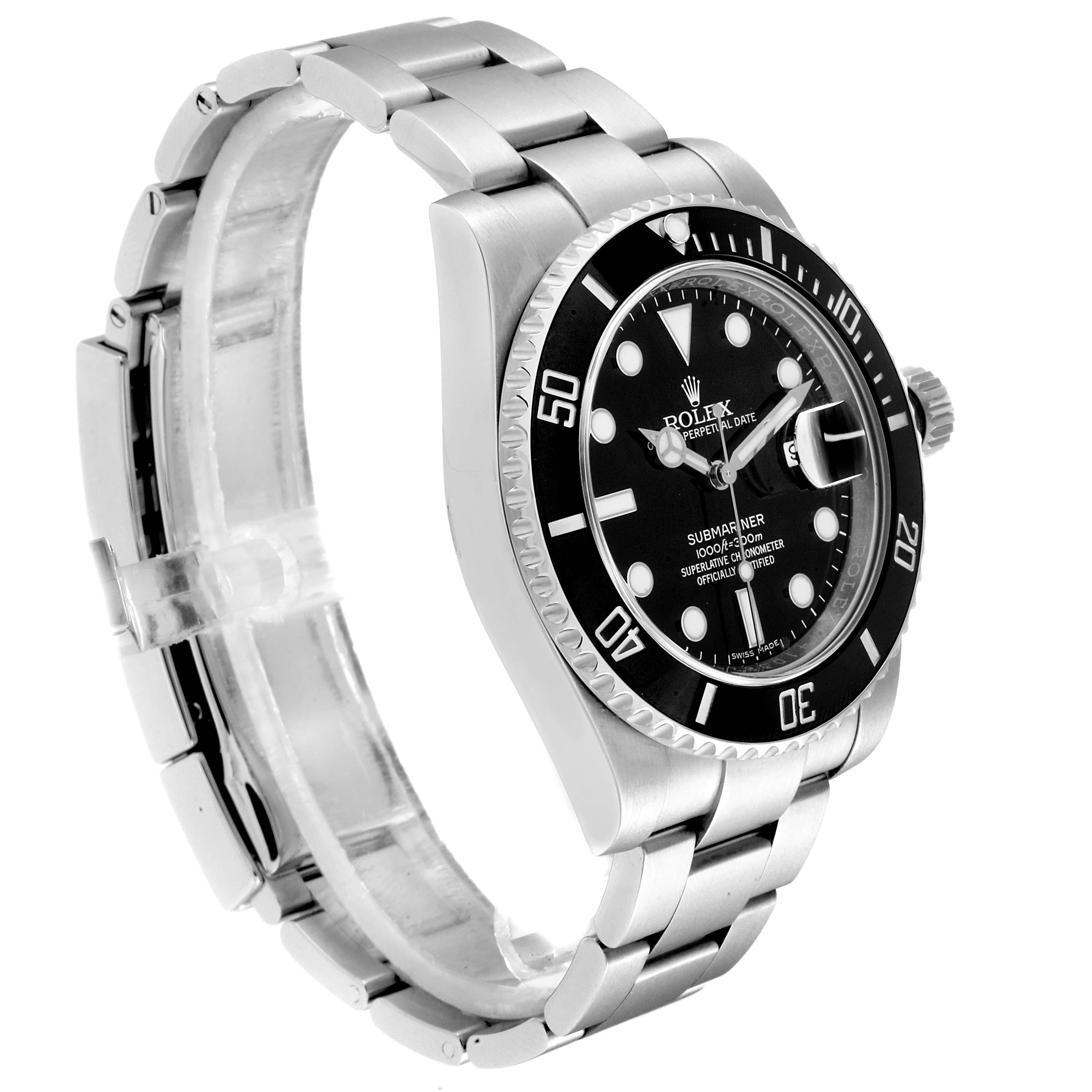 Rolex Submariner Ceramic Bezel Black Dial Steel Men's Watch 116610 In Excellent Condition In Atlanta, GA