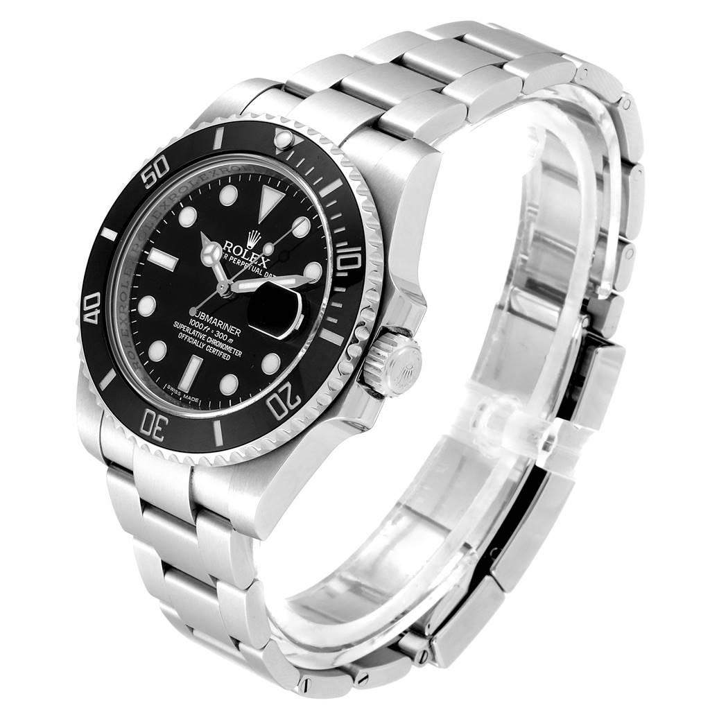 Men's Rolex Submariner Ceramic Bezel Black Dial Steel Men’s Watch 116610