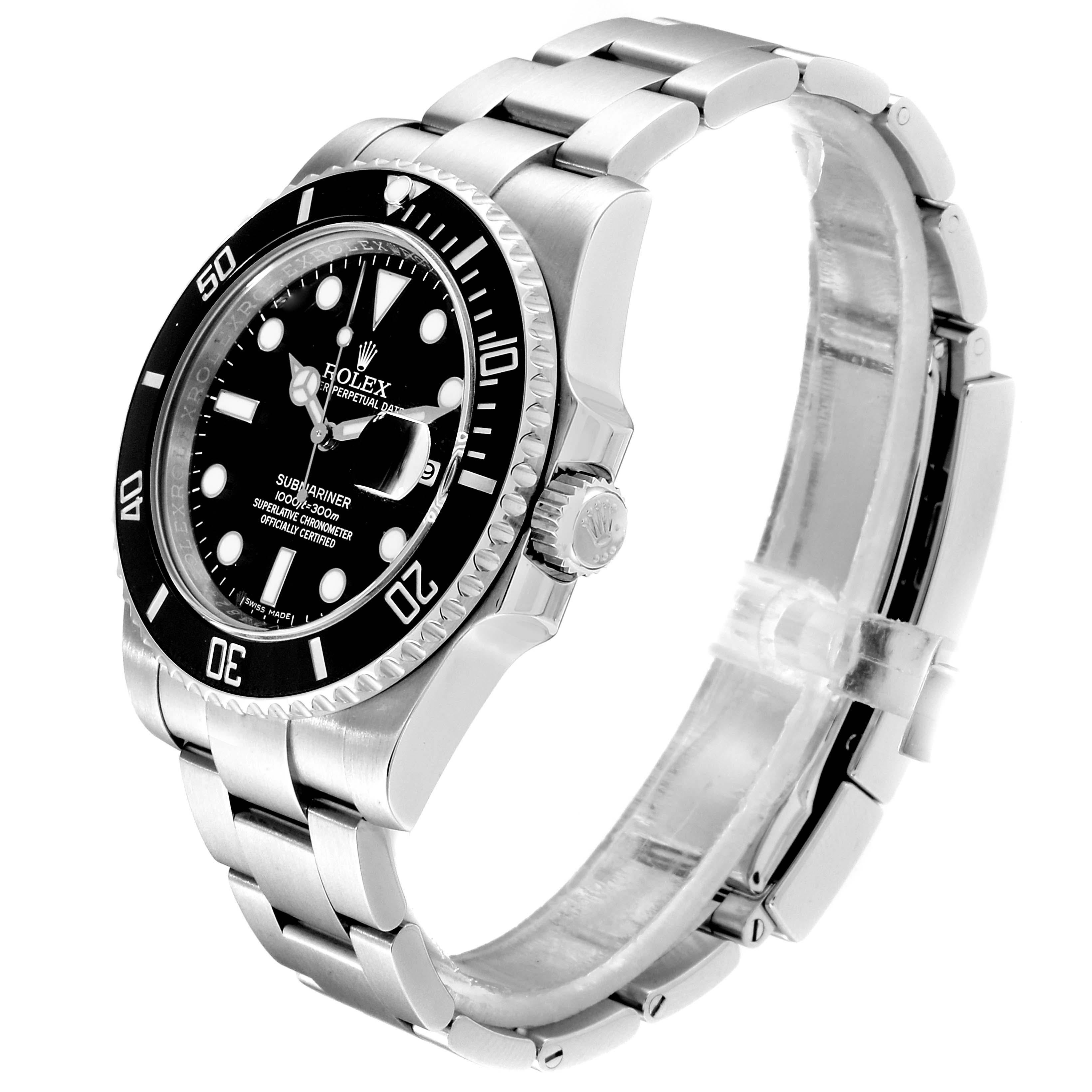 Rolex Submariner Ceramic Bezel Black Dial Steel Men's Watch 116610 1