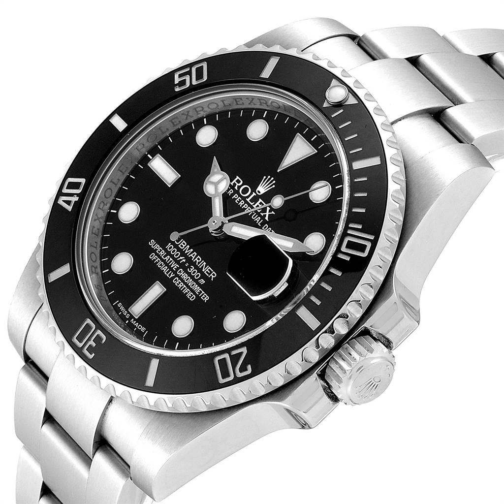Rolex Submariner Ceramic Bezel Black Dial Steel Men’s Watch 116610 1
