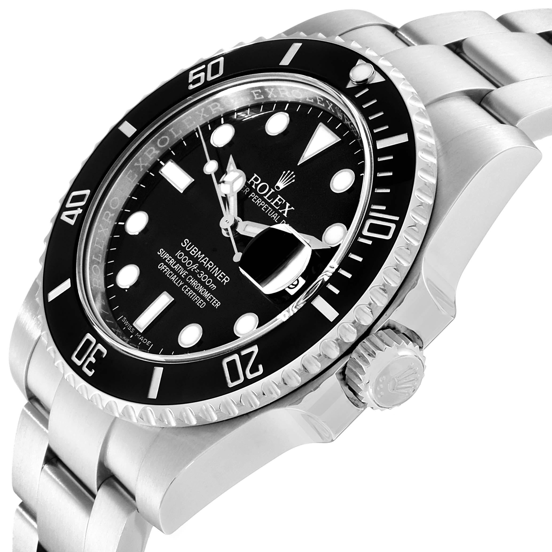 Rolex Submariner Ceramic Bezel Black Dial Steel Men's Watch 116610 2