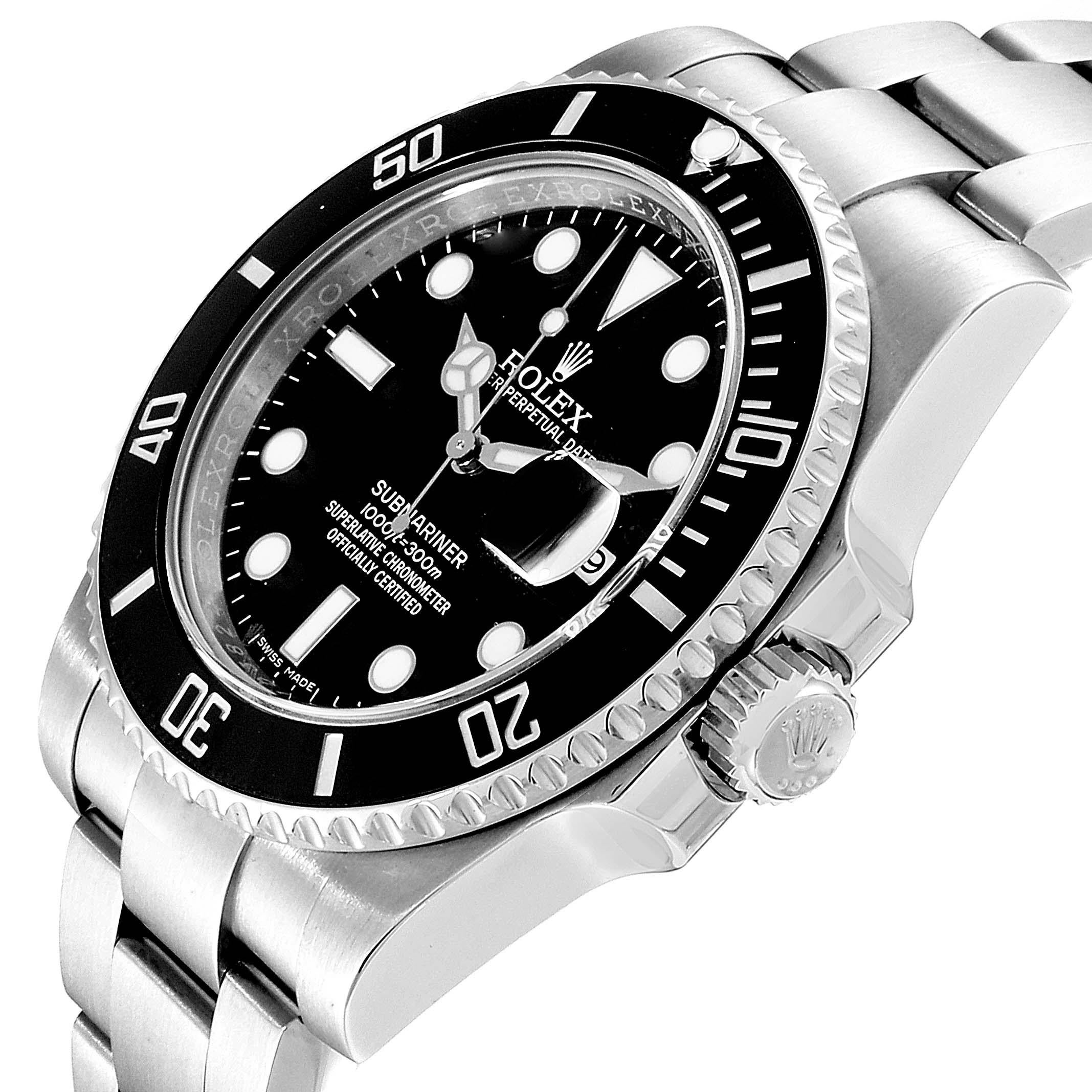 Rolex Submariner Ceramic Bezel Black Dial Steel Men's Watch 116610 2
