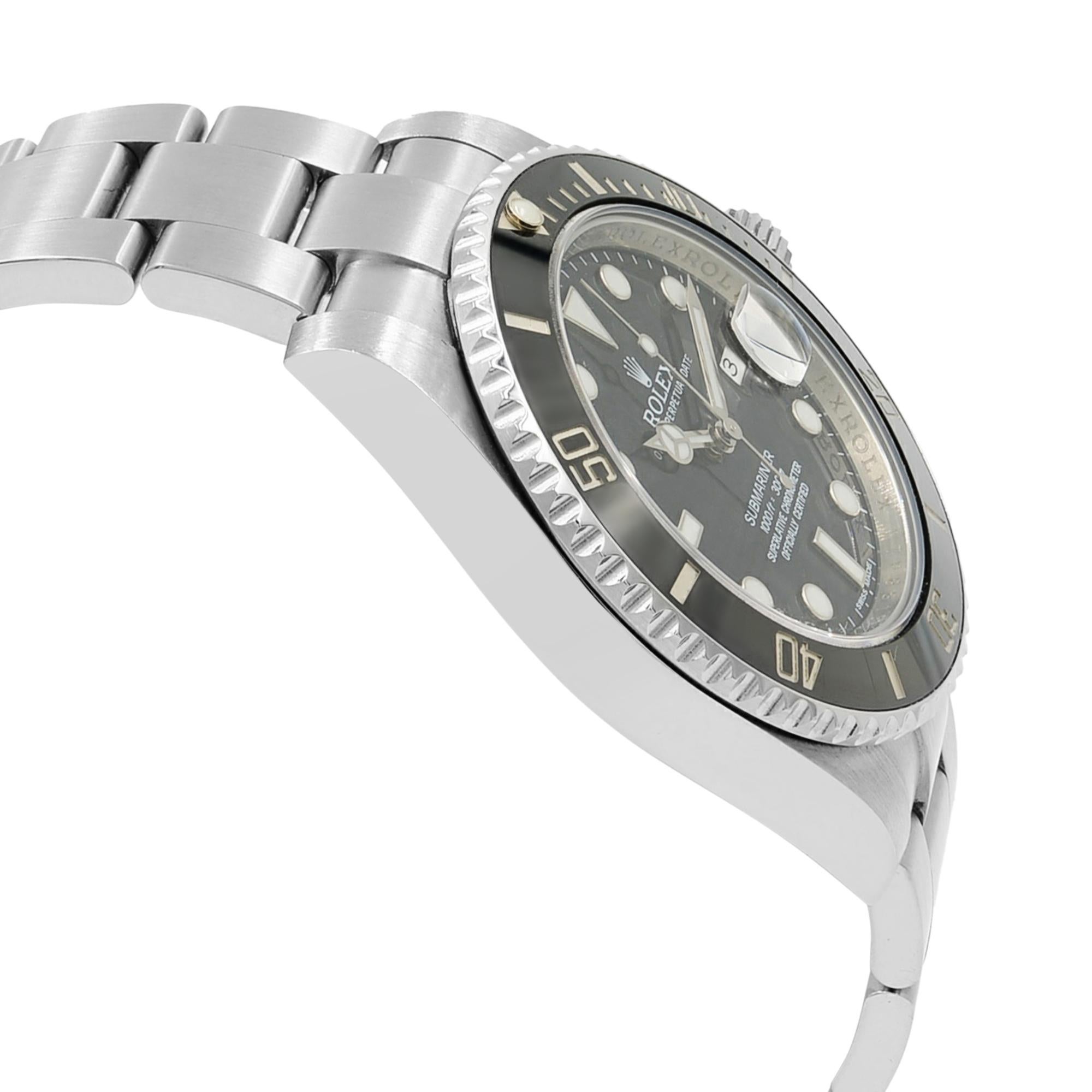 Rolex Submariner Ceramic Bezel Steel Black Dial Automatic Men's Watch 116610LN 1