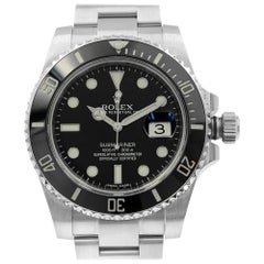 Rolex Submariner Ceramic Bezel Steel Black Dial Automatic Men's Watch 116610LN