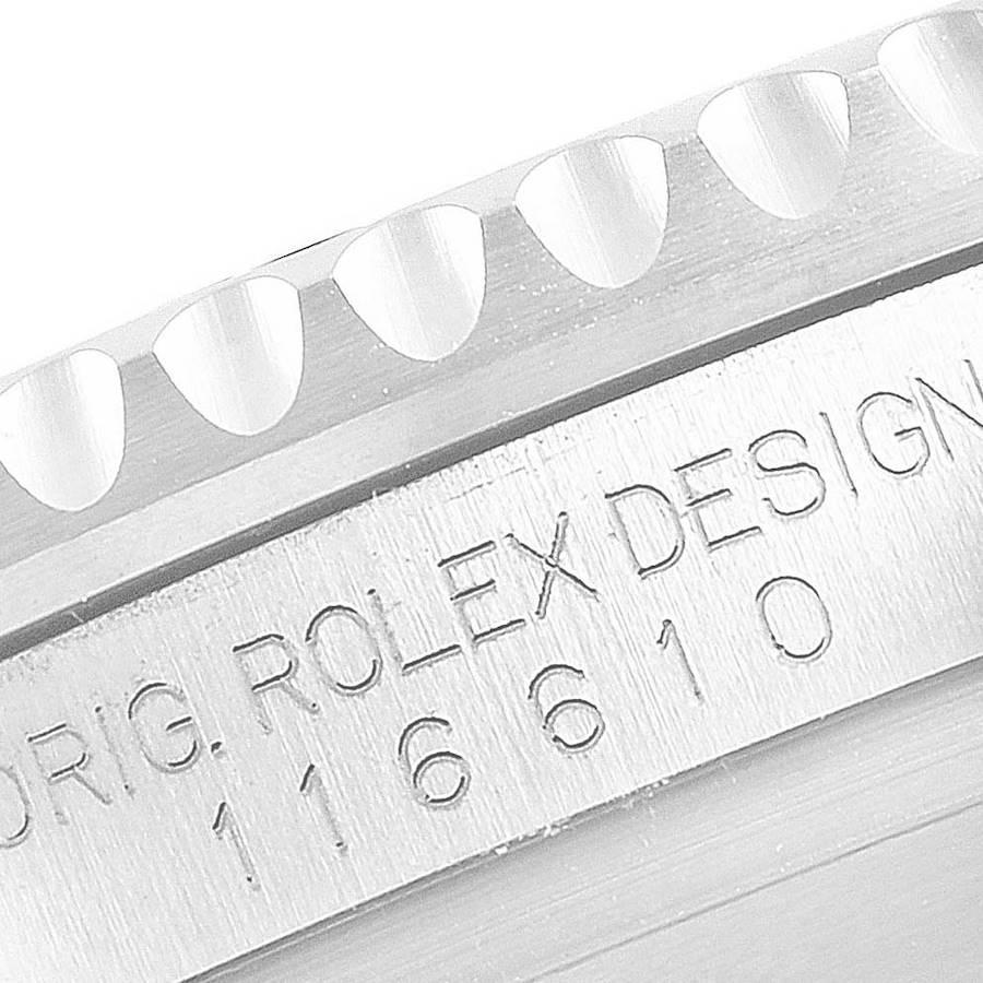 Rolex Submariner Ceramic Bezel Steel Men's Watch 116610 Box Card For Sale 4