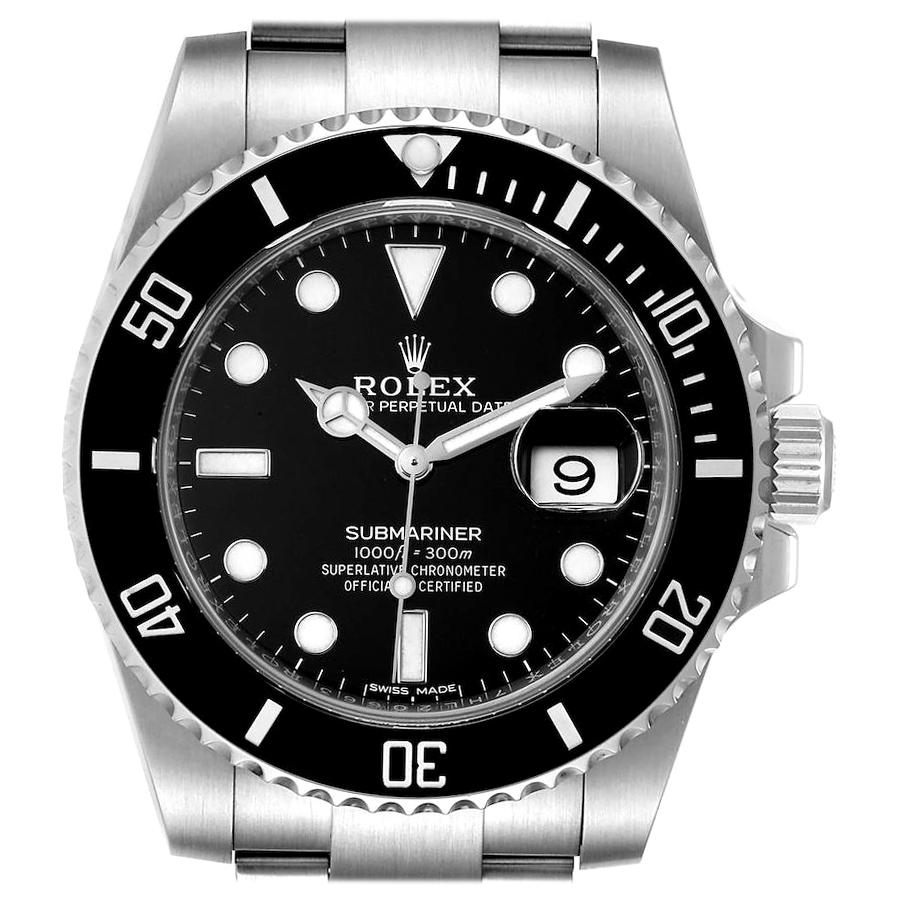Rolex Submariner Ceramic Bezel Steel Men's Watch 116610 For Sale