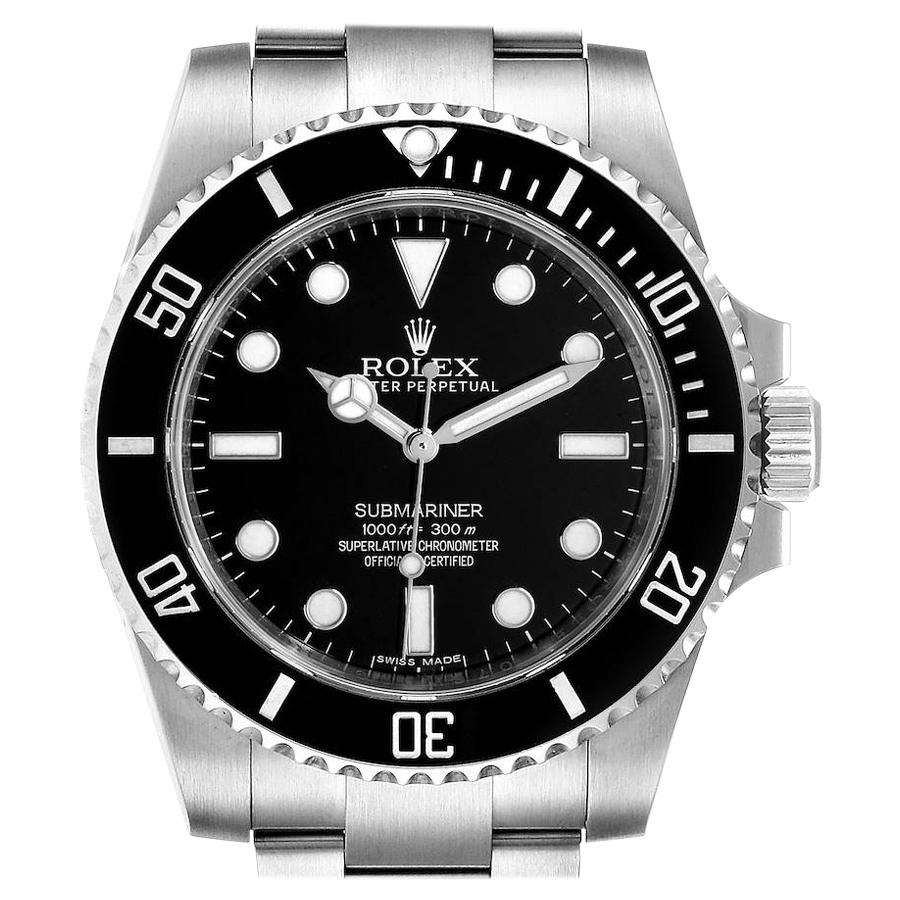 Rolex Submariner Ceramic Bezel Steel Watch 114060 Box Card For Sale