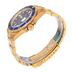 Rolex Submariner 'D Serial' 18 Karat Yellow Gold Men's Watch Automatic 16618