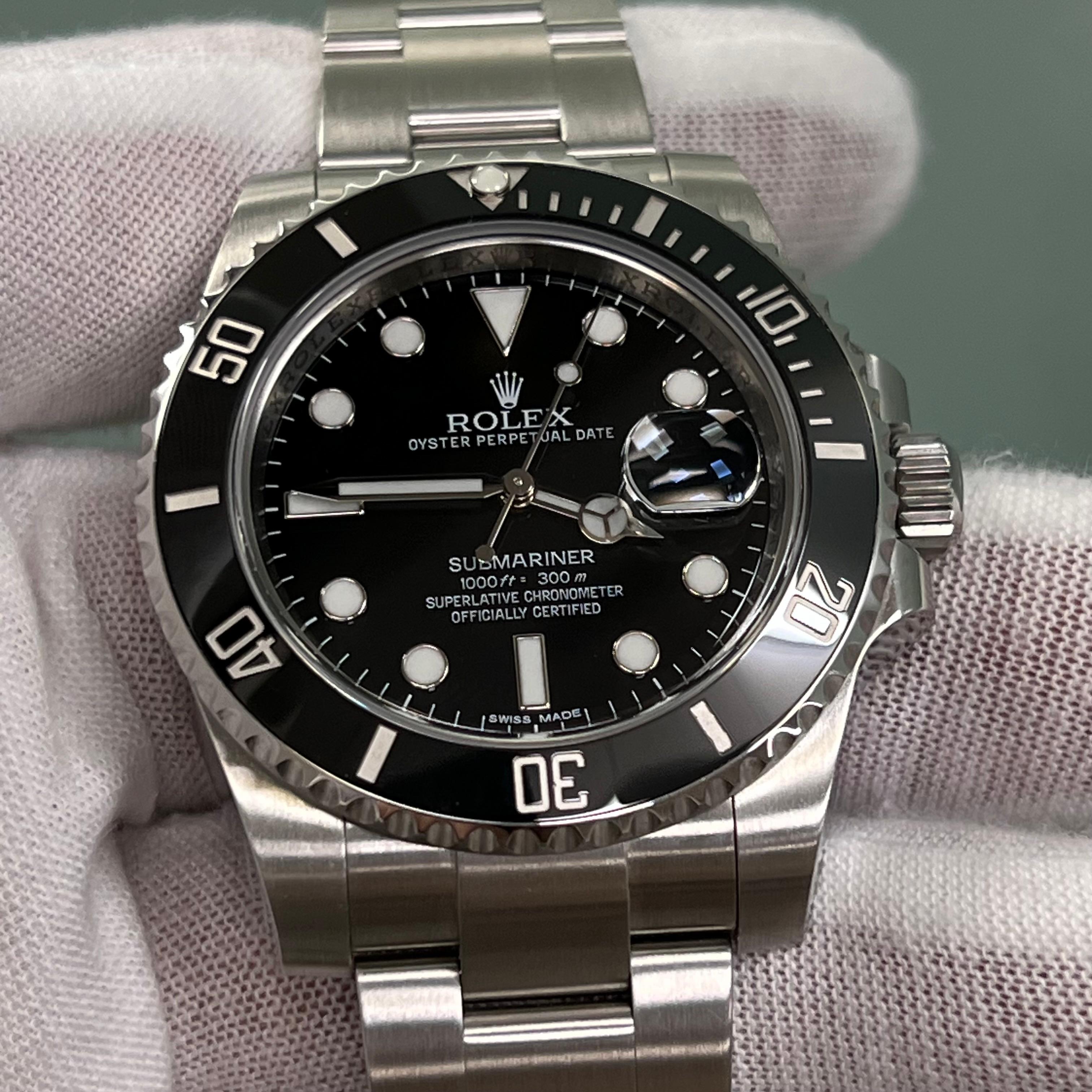 Rolex Submariner Date 116610 40mm Black Ceramic Stainless Steel Box Paper 7