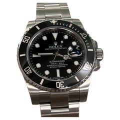 Rolex Submariner Date 116610 40mm Black Ceramic Stainless Steel Box Paper