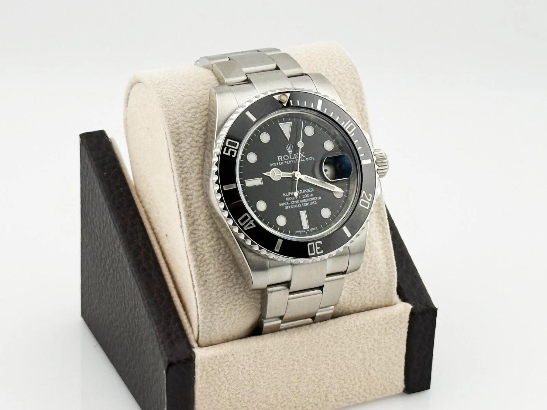 Rolex Submariner Date 116610 Stainless Steel Box Paper 40mm For Sale 1