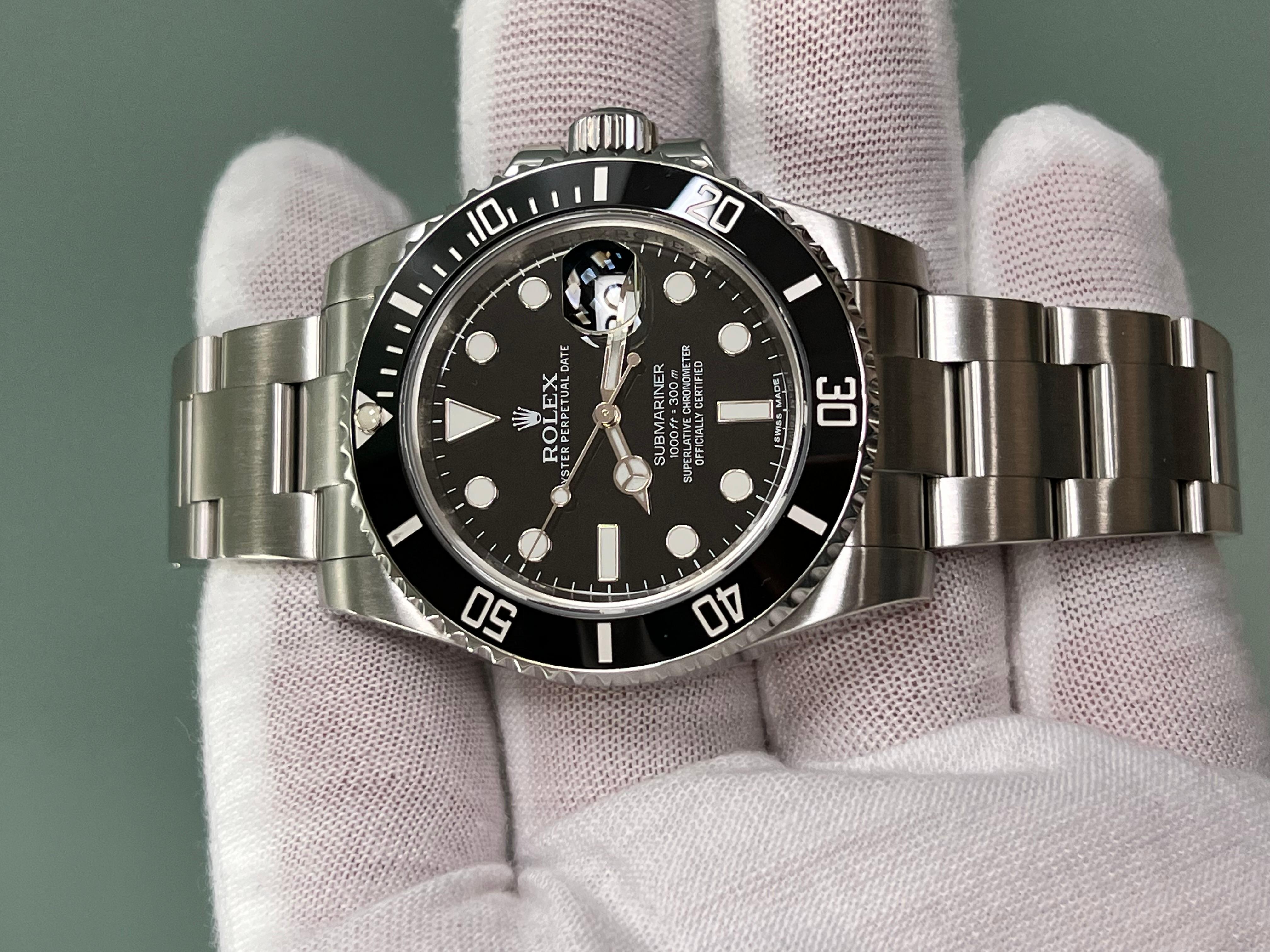 Rolex Submariner Date 116610LN 40mm Black Ceramic Stainless Steel In Excellent Condition In San Diego, CA