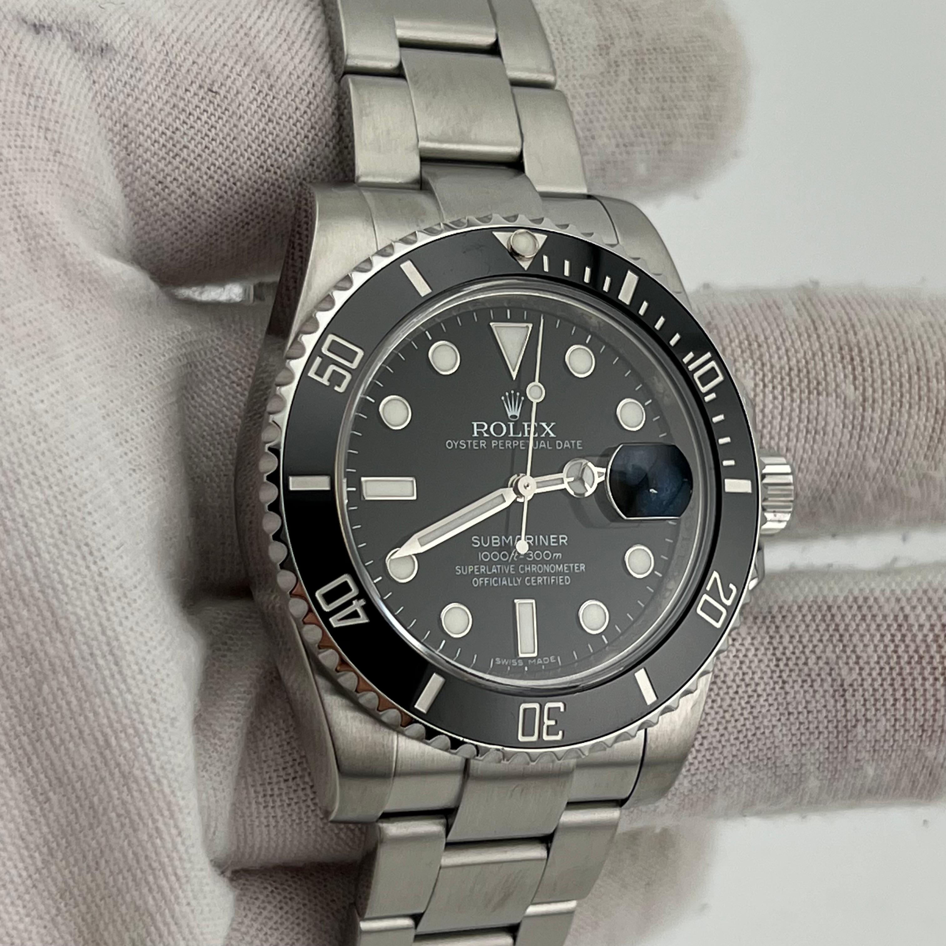 Rolex Submariner Date 116610LN Black Ceramic Stainless Steel Box Paper 2