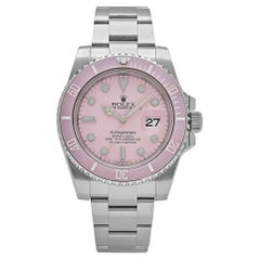 Rolex Submariner Date 116610LN Edelstahl Aftermarket Custom Made Rosa Zifferblatt