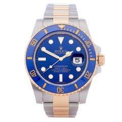 Rolex Submariner Date 116613 Men Yellow Gold & Stainless Steel 18K Watch