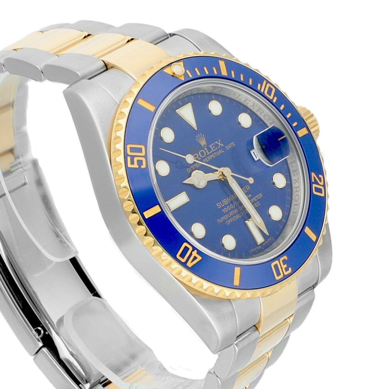Rolex Submariner Date 116613LB Ceramic Bezel Yellow Gold/Stainless Steel Watch For Sale 1