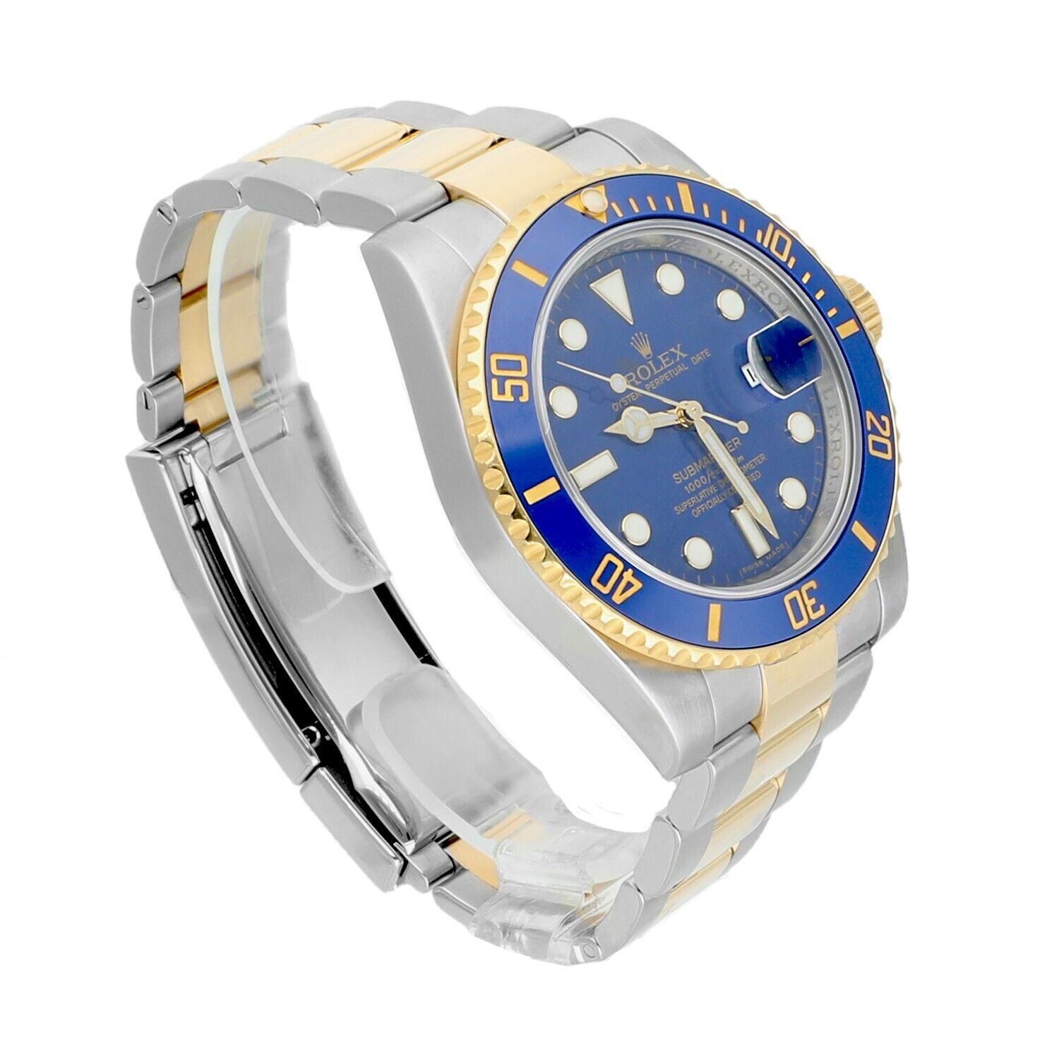 Rolex Submariner Date 116613LB Ceramic Bezel Yellow Gold/Stainless Steel Watch For Sale 2