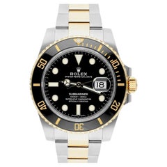 Rolex Submariner Date 116613LN Black Dial 18k Gold/Steel Ceramic Complete Watch