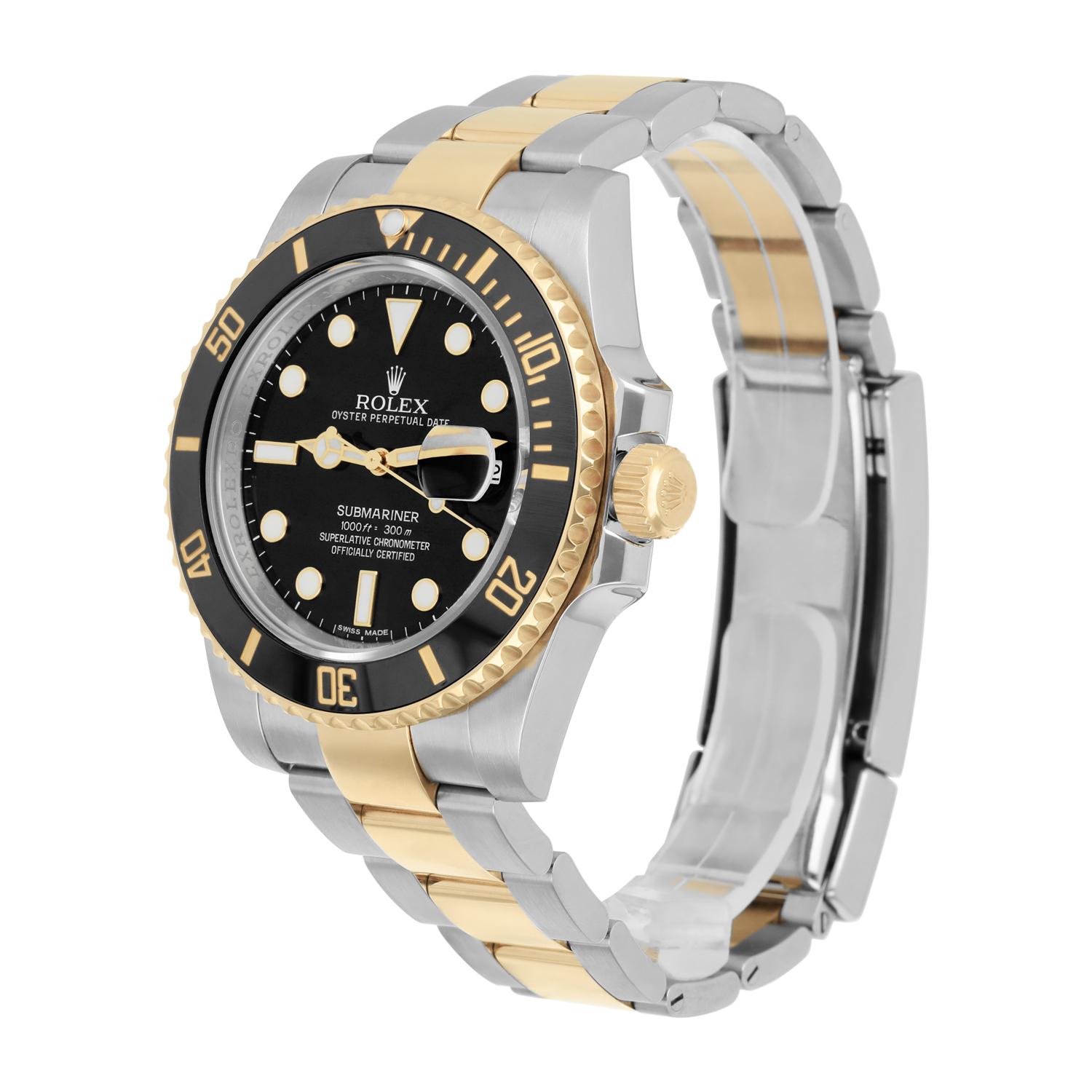 Rolex Submariner Date 116613LN 18k Gold/Steel Keramikuhr komplett (Moderne)