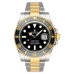 Rolex Submariner Datum 116613LN schwarzes Zifferblatt Herrenuhr Box Papiere