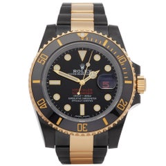 Rolex Submariner Date 116613LN Men DLC Stainless Steel & Yellow Gold Hercules Wa