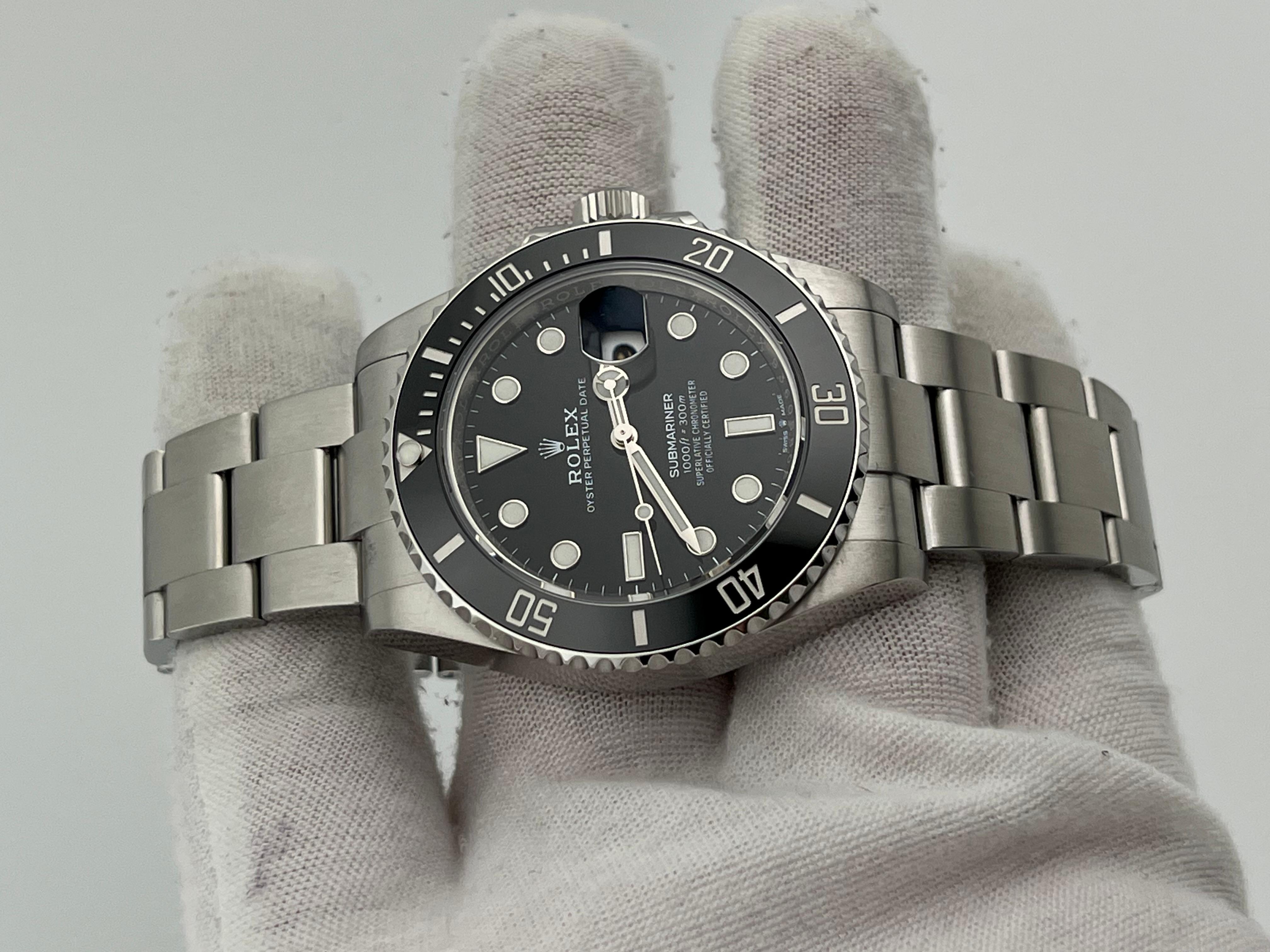 Rolex Submariner Date 126610LN 41mm Black Ceramic Stainless Steel Box Paper 2022 In Excellent Condition In San Diego, CA