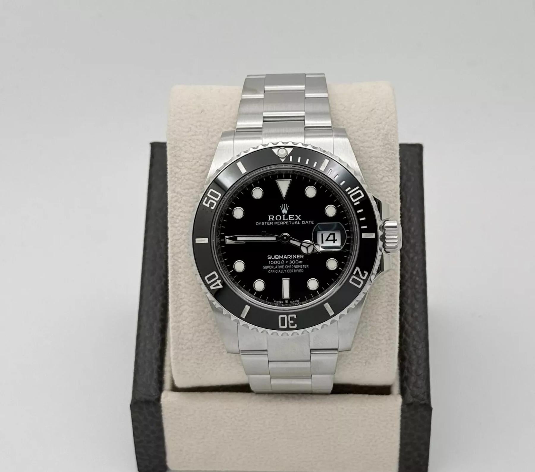 Rolex Submariner Date 126610LN 41mm Black Ceramic Stainless Steel Box Paper 2023 In Excellent Condition In San Diego, CA
