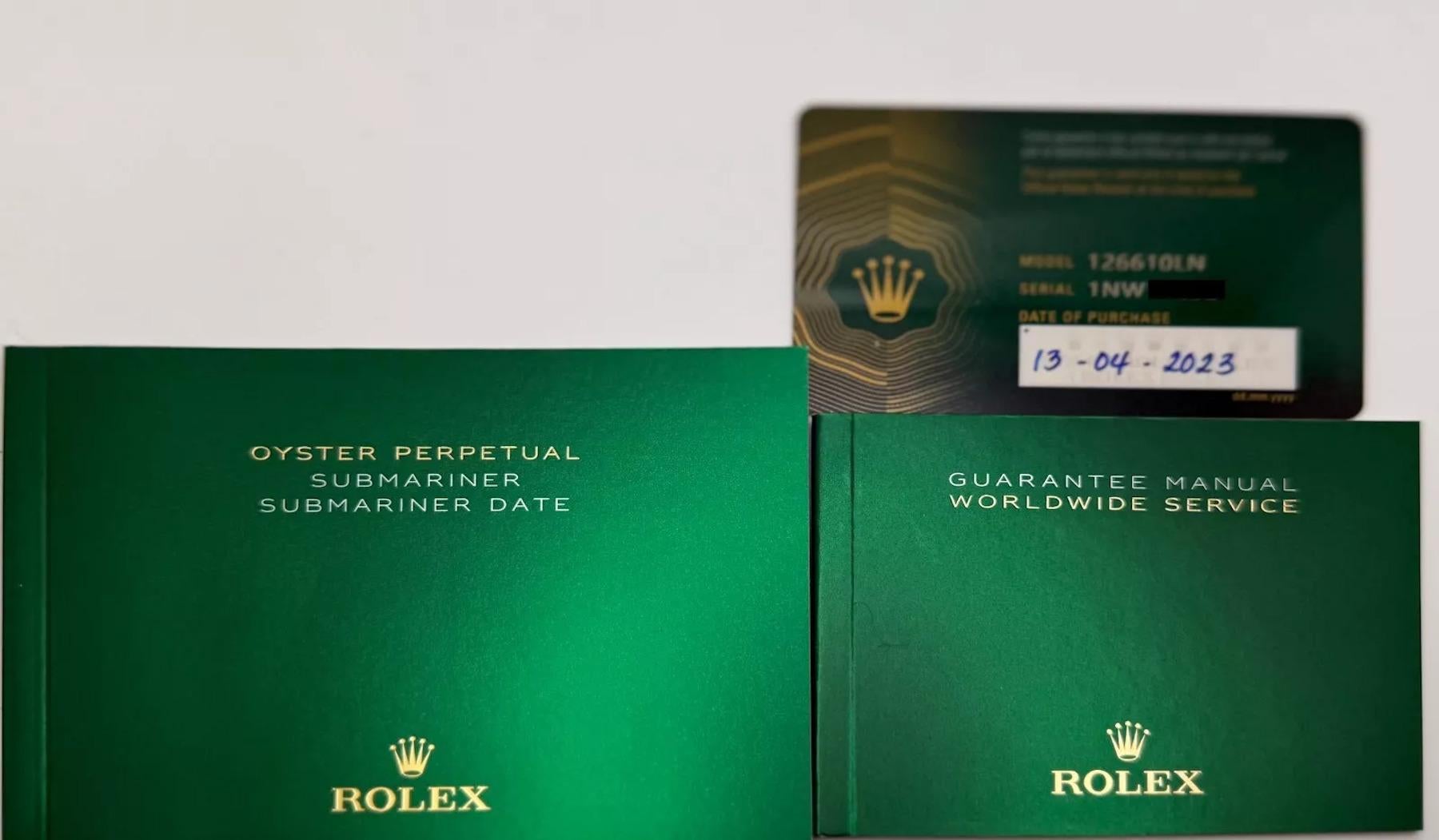 Rolex Submariner Date 126610LN 41mm Black Ceramic Stainless Steel Box Paper 2023 2