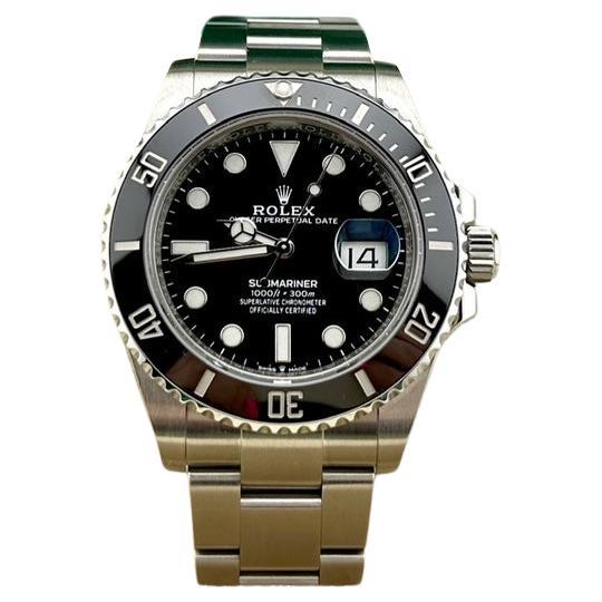 Rolex Submariner Date 126610LN 41mm Black Ceramic Stainless Steel Box Paper