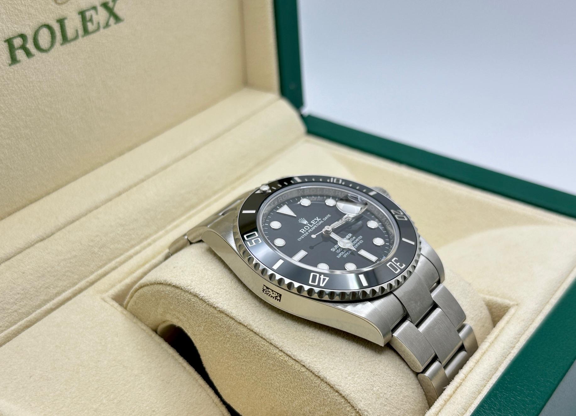 De los hombres Rolex Submariner Date 126610LN 41mm Acero Cerámico Negro Caja Papel 2022 Pegatinas en venta