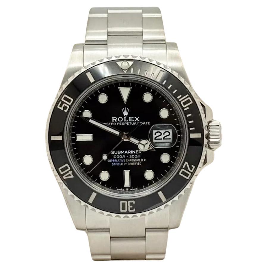 Rolex Submariner Date 126610LN Quadrante Nero Acciaio Inox Scatola di Carta