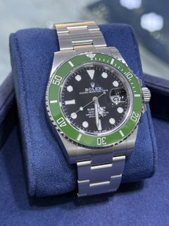 Rolex Submariner Date 126610LV Kermit MK2 41mm Black Dial Green Bezel Watch