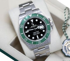 Rolex Submariner Date 126610LV Stainless Steel Watch Kermit Green Bezel 2022