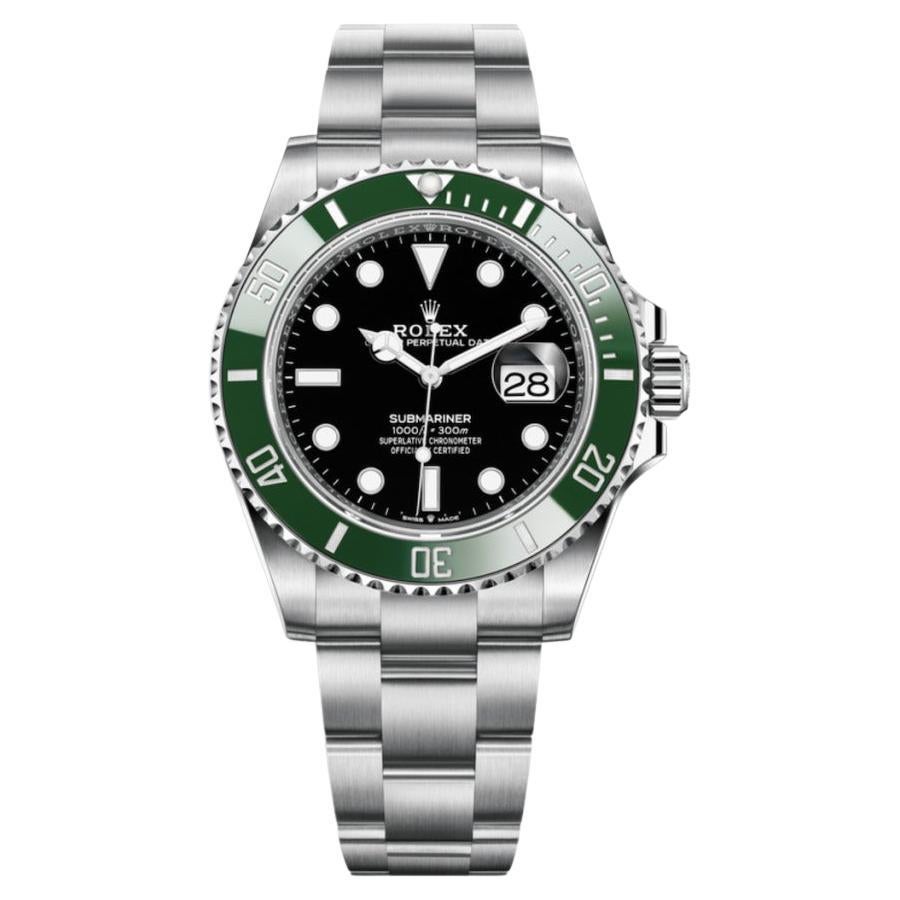 Rolex Montre Submariner Date 126610LV en acier inoxydable avec lunette verte Kermit 2022