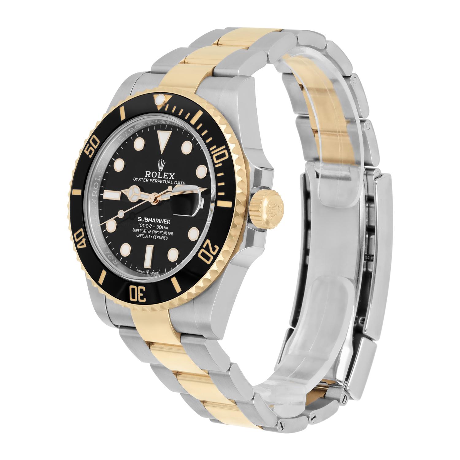 Modern Rolex Submariner Date 126613LN Black Dial 18k Gold/Steel, Ceramic Complete Watch