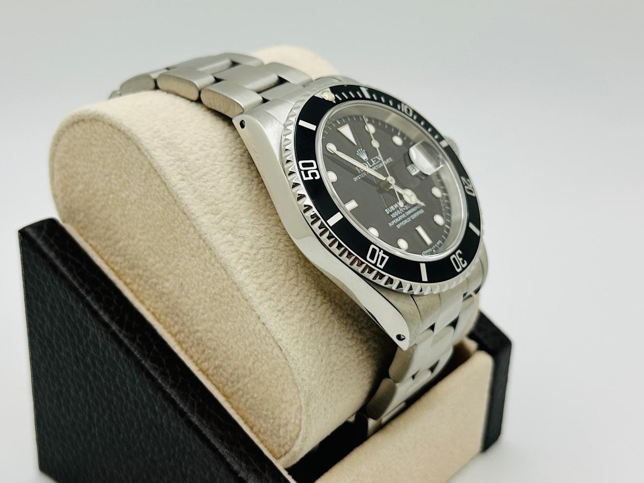 Rolex Submariner Date 16610 40mm Nero Acciaio Inox Scatola Documenti In condizioni ottime in vendita a San Diego, CA