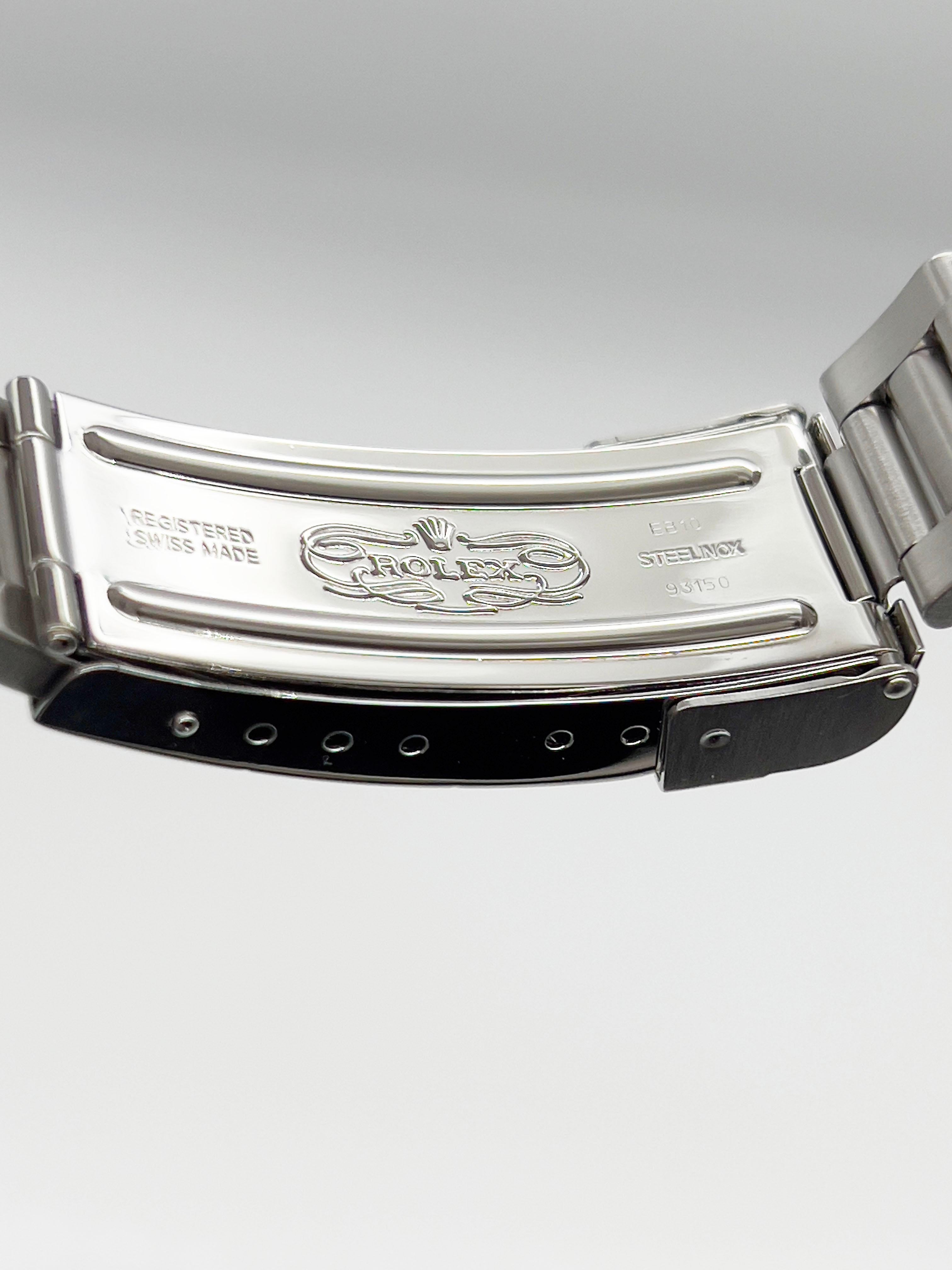 Rolex Submariner Date 16610 40mm Schwarze Box-Service-Karte aus Edelstahl 3