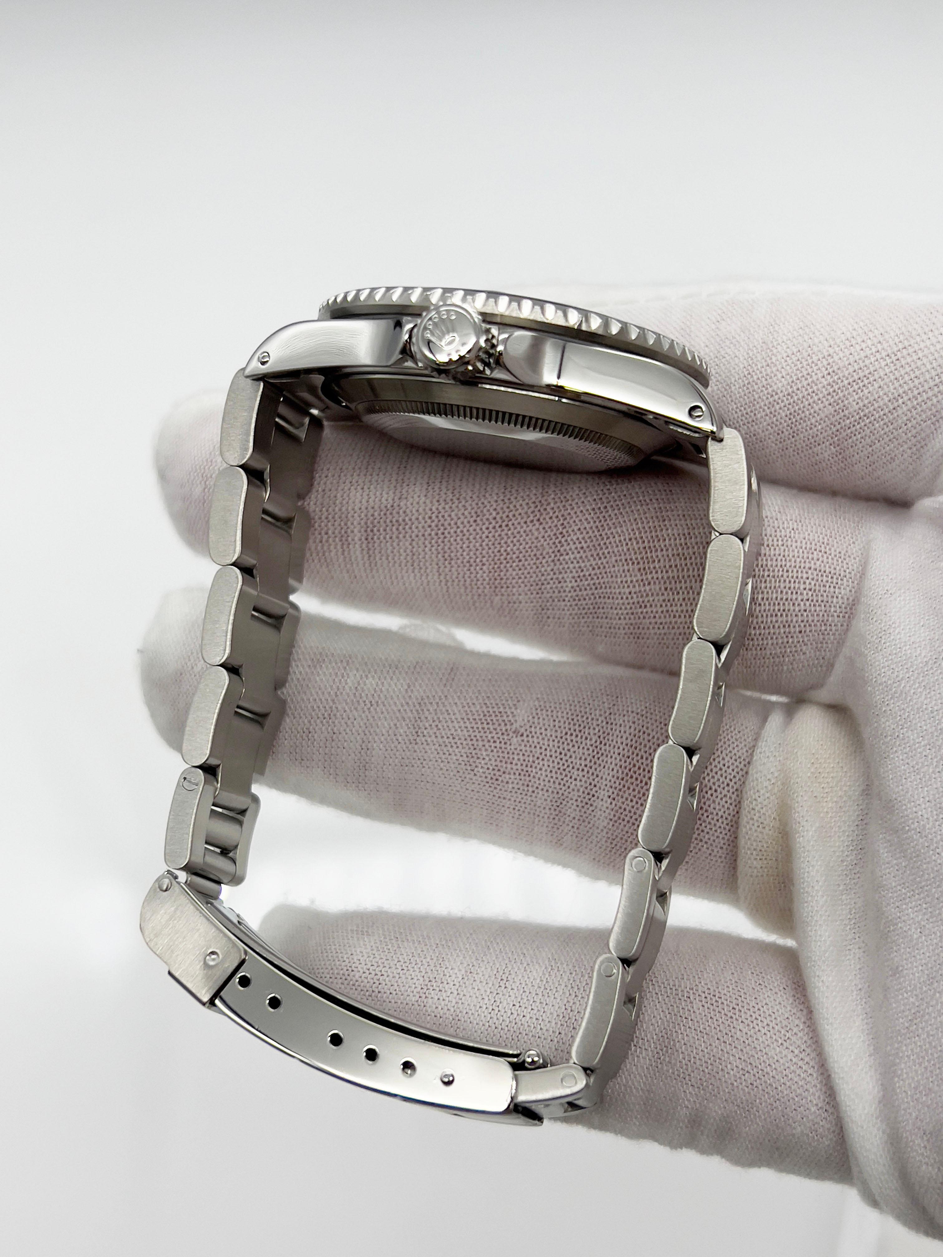 Rolex Submariner Date 16610 40mm Schwarze Box-Service-Karte aus Edelstahl 5