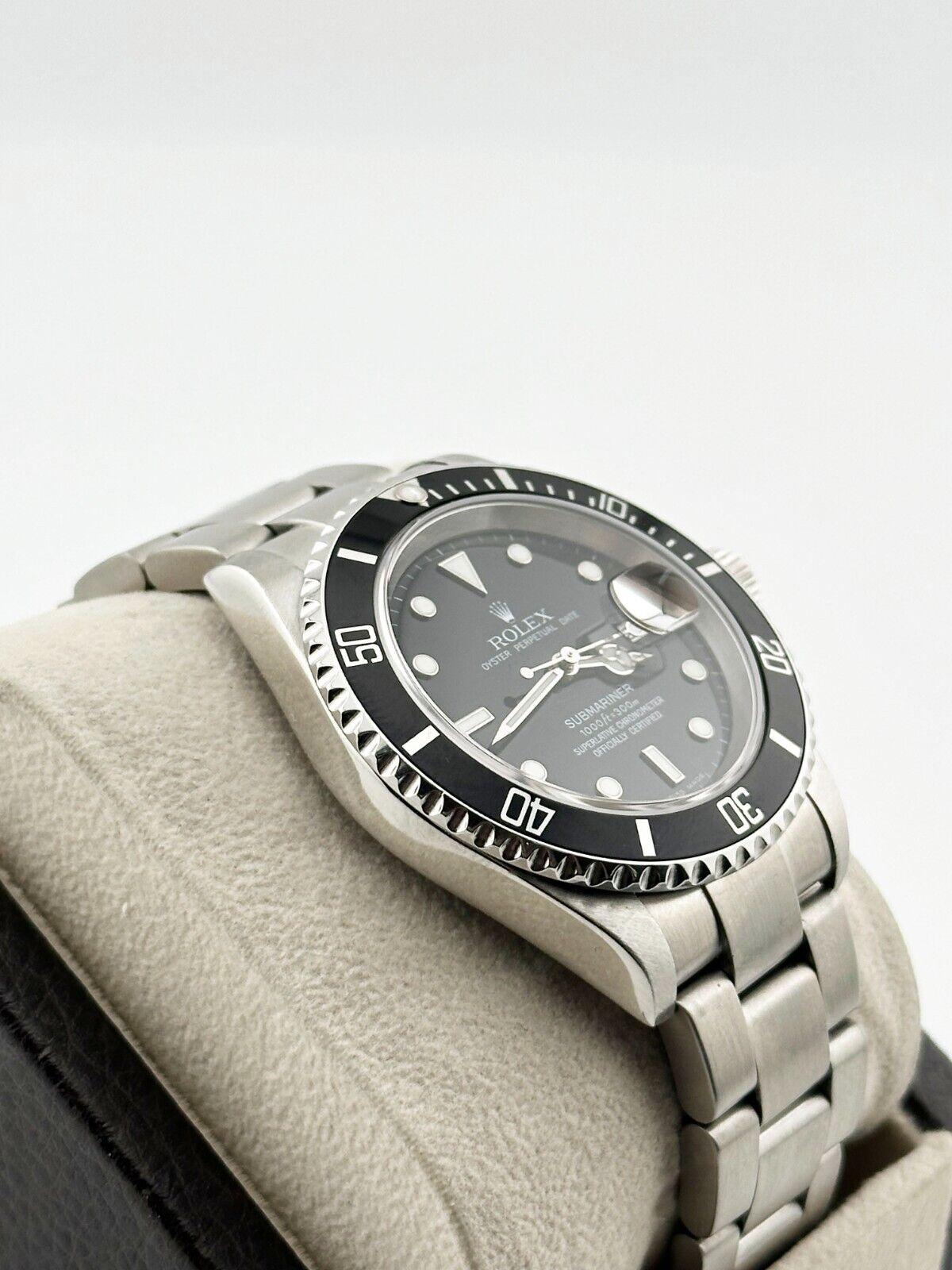 Rolex Submariner Date 16610 Cadran noir 40mm Acier inoxydable 1