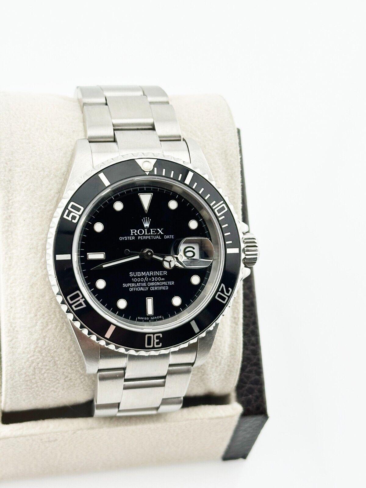 Rolex Submariner Date 16610 Cadran noir 40mm Acier inoxydable 3