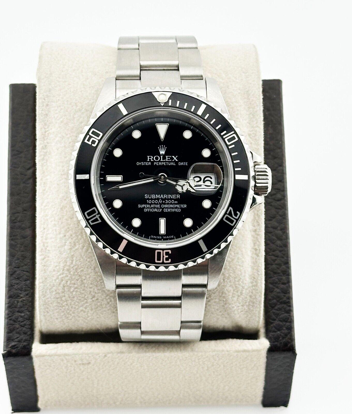 Rolex Submariner Date 16610 Cadran noir 40mm Acier inoxydable 5