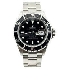 Rolex Submariner Date 16610 Cadran noir 40mm Acier inoxydable