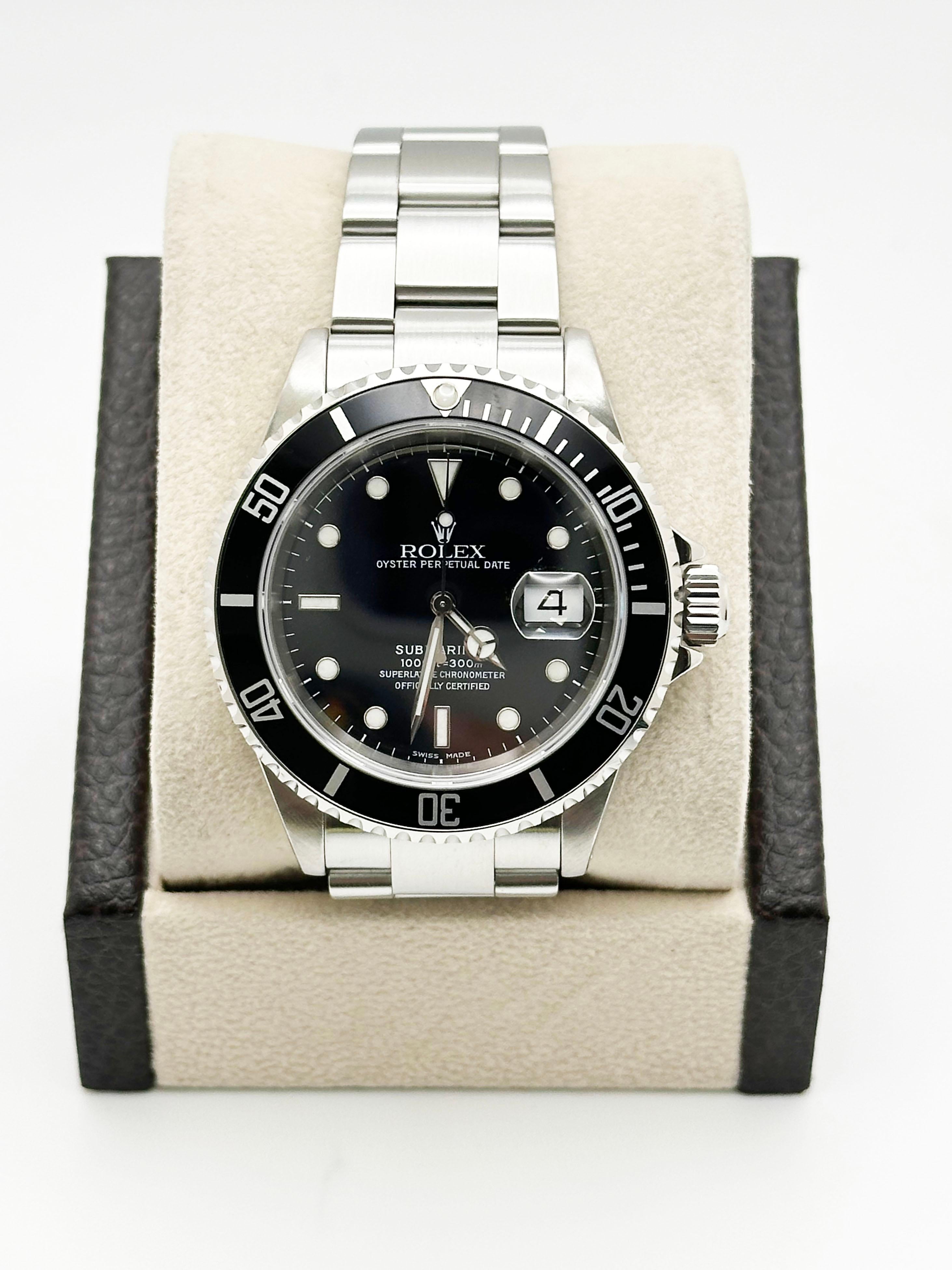Rolex Submariner Date 16610 Black Dial Stainless Steel 40mm 2001 For Sale 2