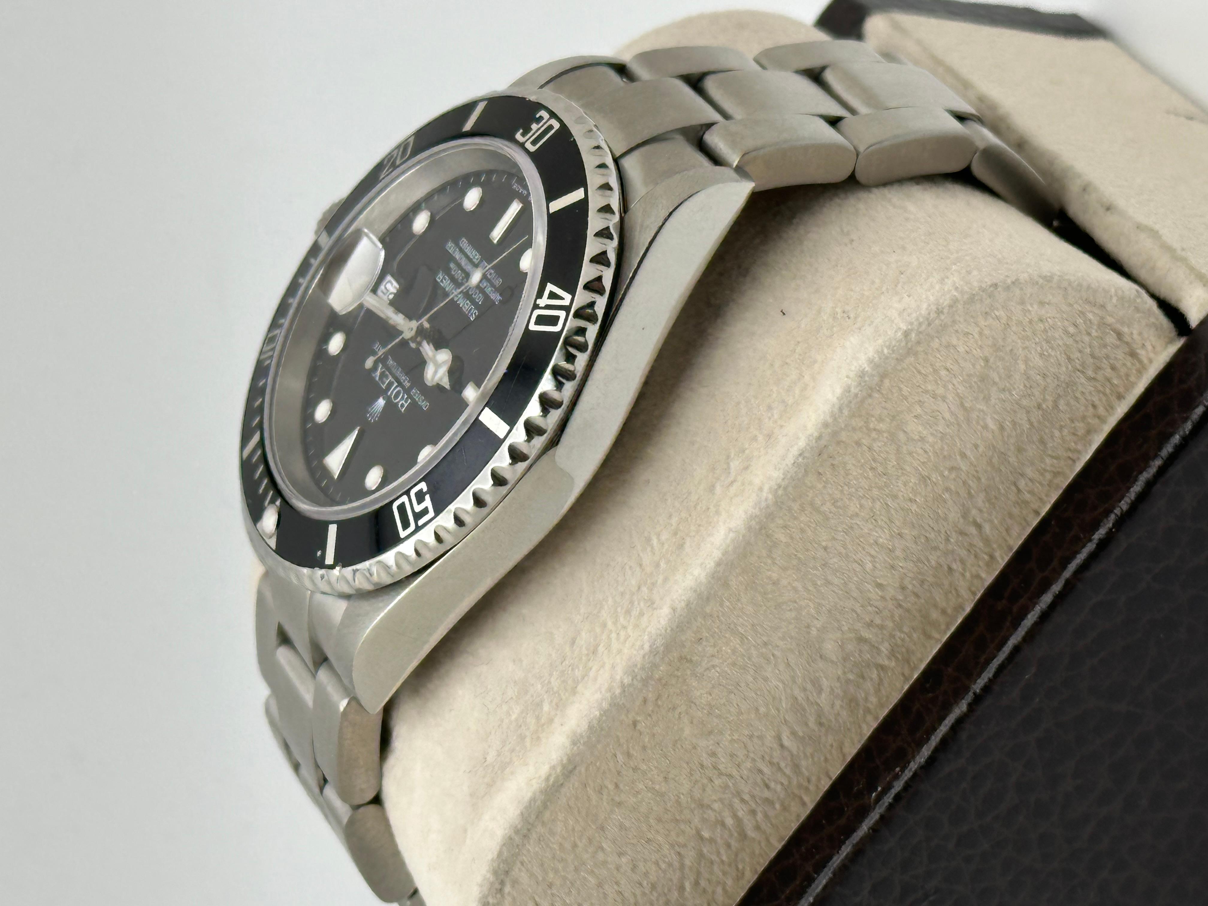 Rolex Submariner Date 16610 Black Dial Stainless Steel Box Booklet 2005 3