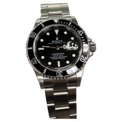 Rolex Submariner Date 16610 Quadrante Nero Acciaio Inox Scatola Carta 2004
