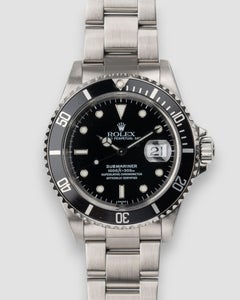 Rolex Submariner Date 16610 Black Swiss Only Dial U9 Serial 1998