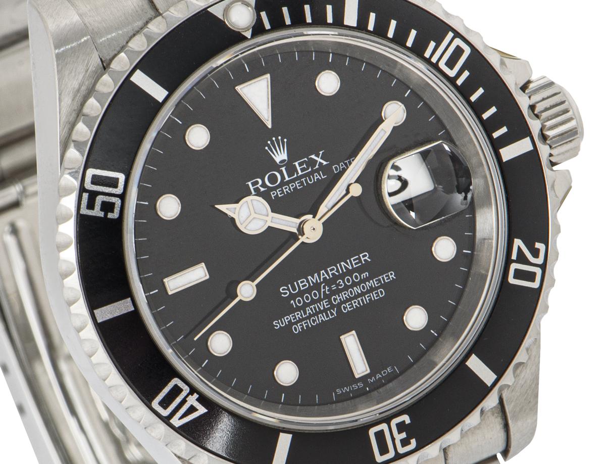 Men's Rolex Submariner Date 16610 For Sale