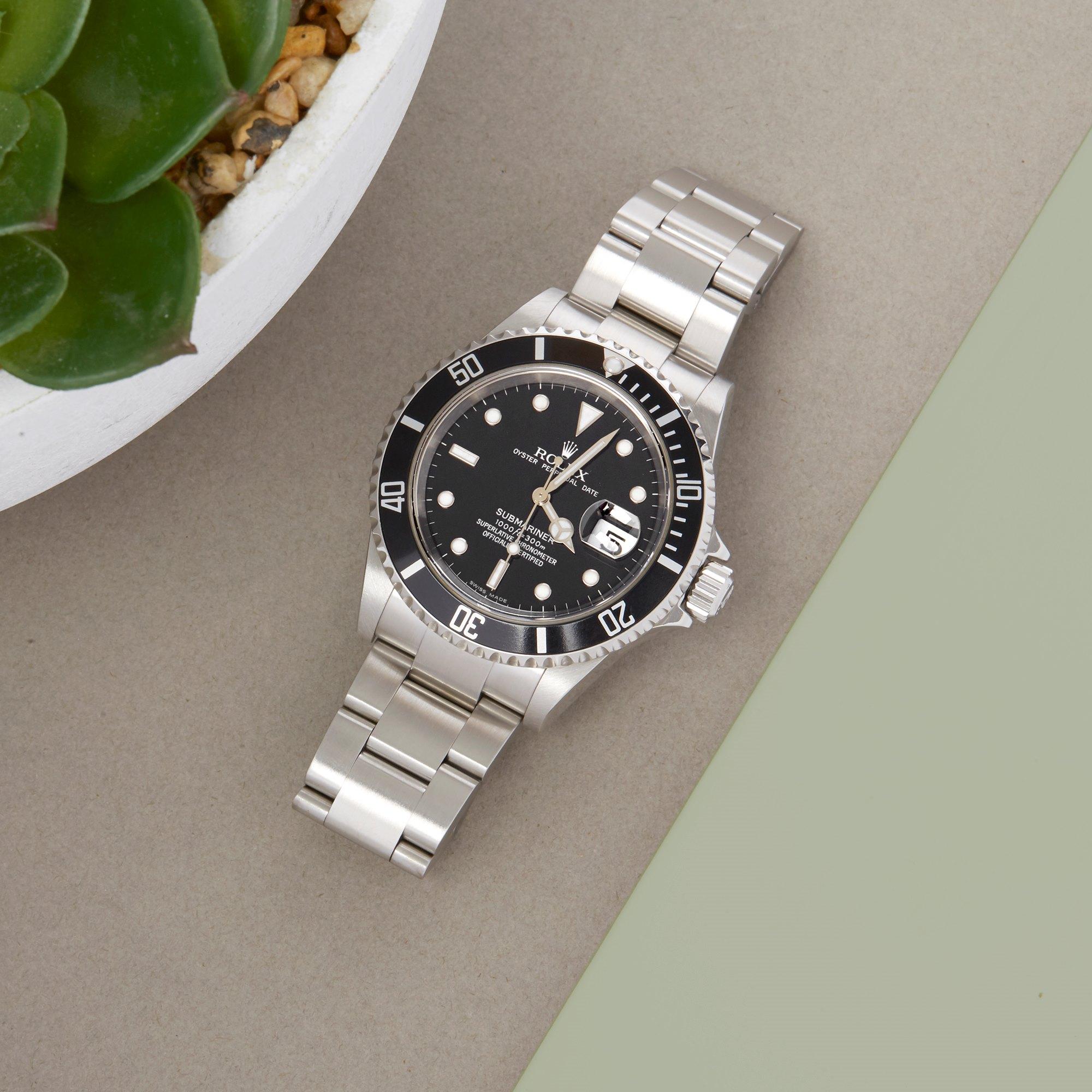 Rolex Submariner Date 16610 Men's Stainless Steel Watch 7