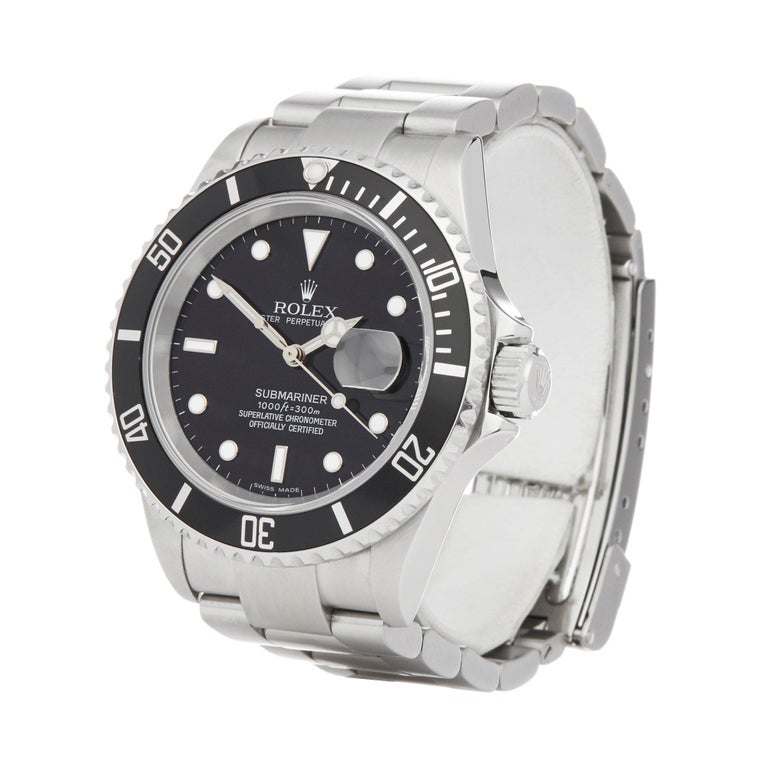 Rolex Submariner Date Men S Stainless Steel Watch At 1stdibs Rolex Submariner Date Men S Stainless Steel Watch At 1stdibs